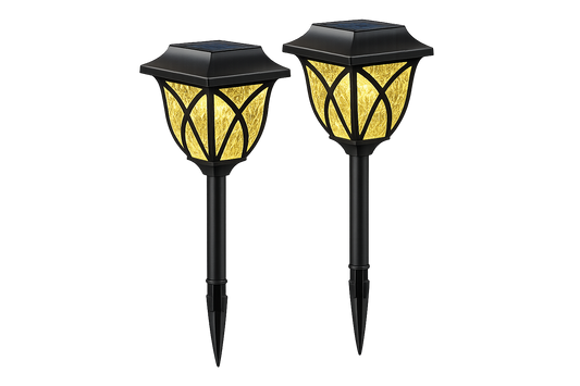 Solarne LED baštenske lampe – 2 komada