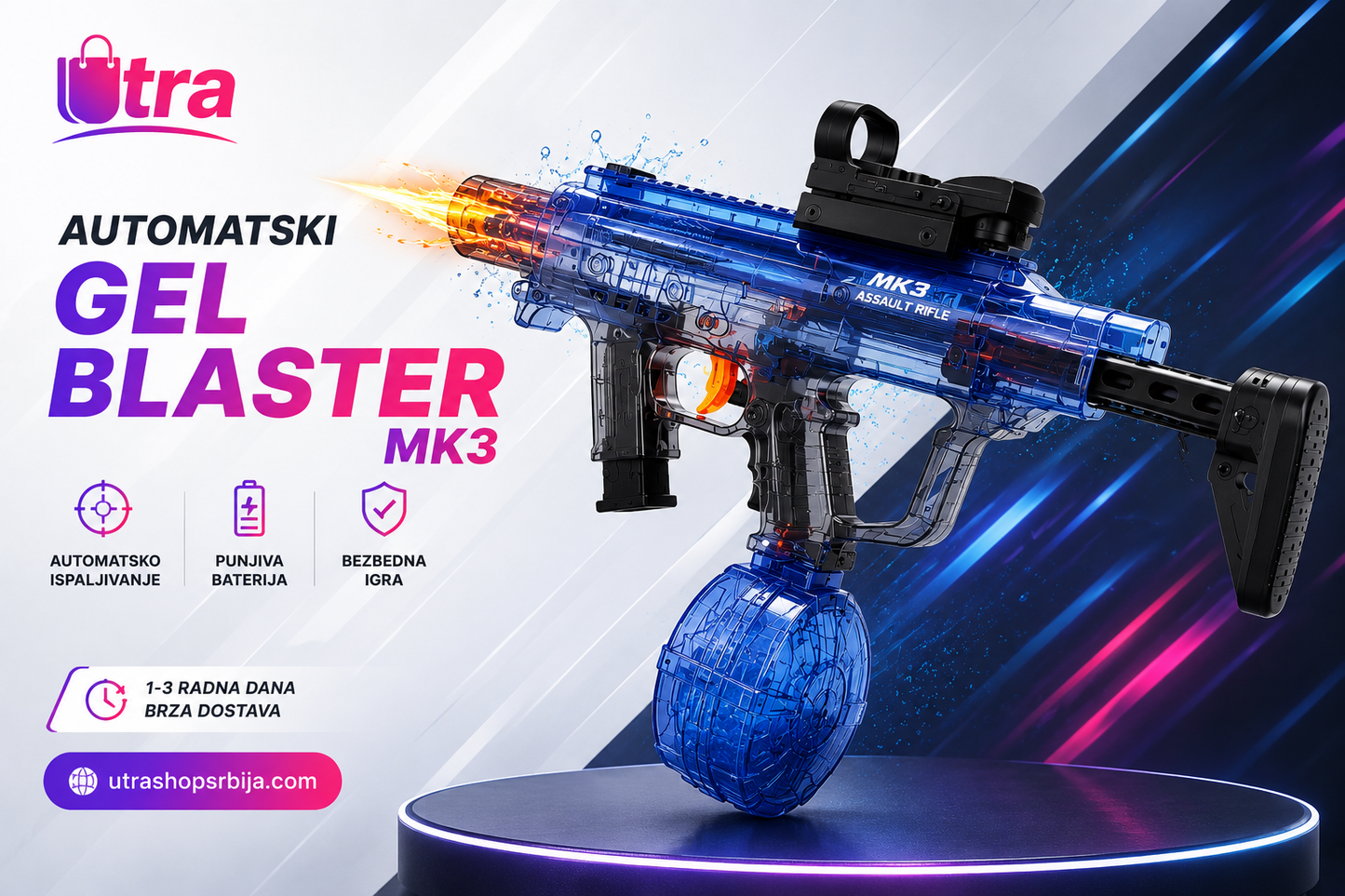 AUTOMATSKI GEL BLASTER MK3