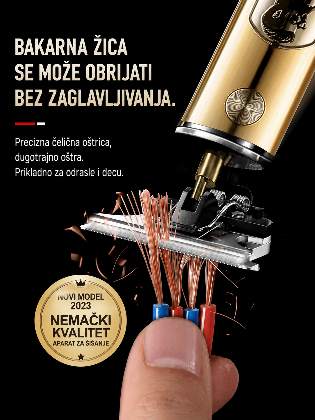 Profesionalni trimer za kosu i bradu sa LCD ekranom