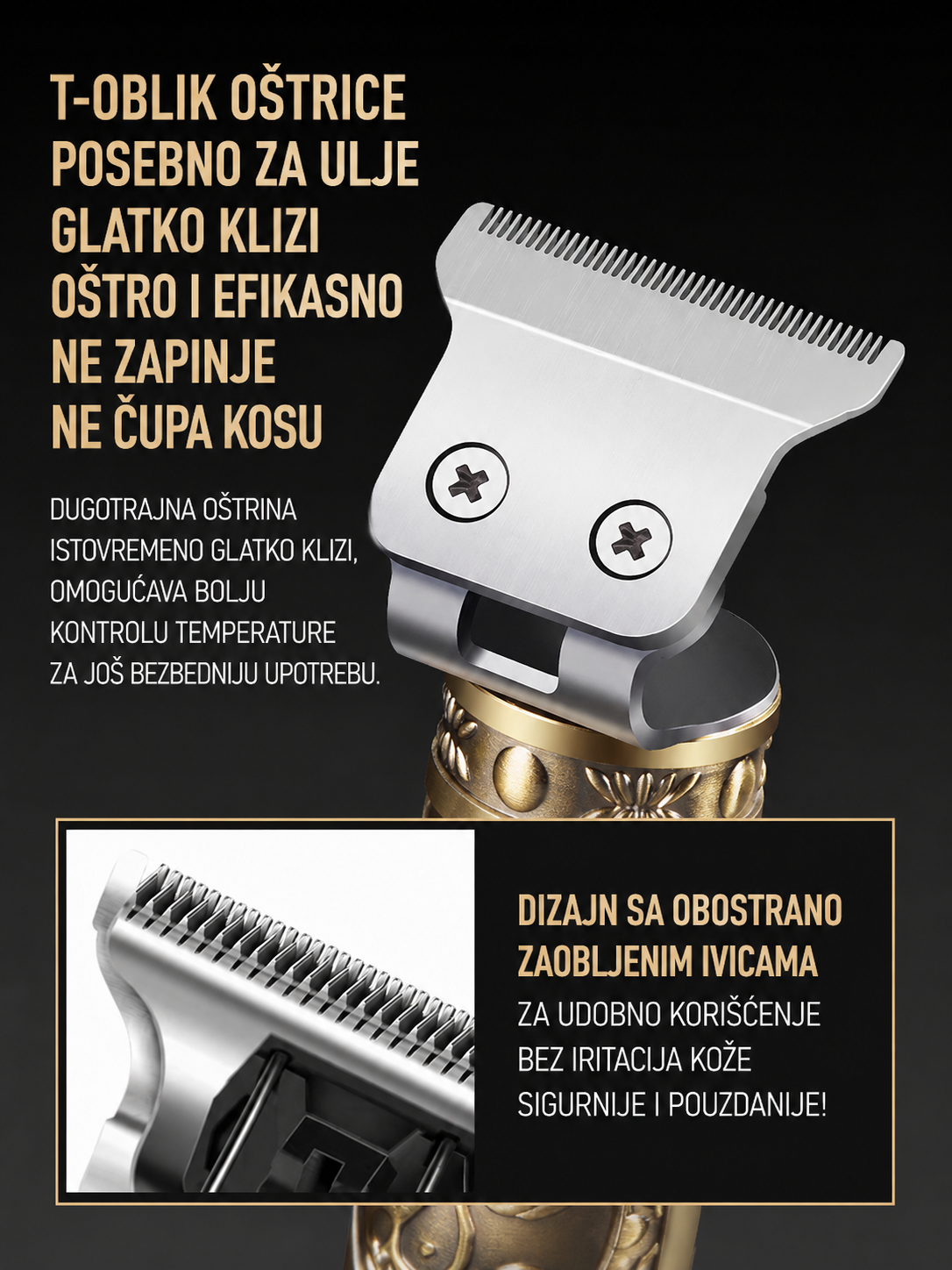 Profesionalni trimer za kosu i bradu sa LCD ekranom